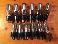 Vintage Lot Of 12 Tubes Parts Old Ham Radio Military Receiver Audio Amp