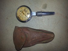 Vintage mining equipment, Compression guage with leather case
