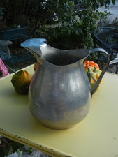 Retro metal water pitcher