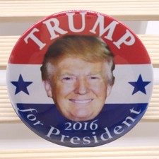  DONALD TRUMP FOR PRESIDENT 2.25 " CAMPAIGN BUTTON PIN REPUBLICAN