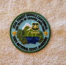 Boy Scouts of America BSA and US Forest Service 2005 Scout Jamboree Patch.