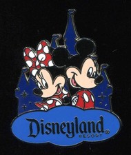 2016 Mickey & Minnie Mouse Disneyland Resort Travel Company Castle Disney Pin 