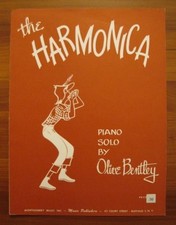 The Harmonica Sheet Music Copyright 1955 Piano Solo Olive Bentley Montgomery (O)