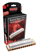 New Hohner Diatonic Harmonica Marine Band 1896 Key of G Major 1896BX-G