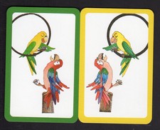 Vintage Swap/Playing  Cards - Parrots Pair