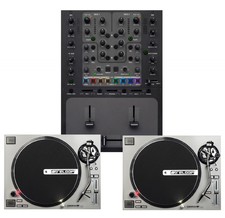 2 RELOOP RP7000 SILVER TURNTABLES w/ RANE TTM57MKII DJ MIXER / Authorized Dealer
