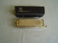 "THE CHROMONICA" MODEL 260 "C" BY M. HOHNER WITH BLACK VINYL CASE