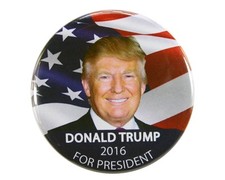 2016 DONALD TRUMP for PRESIDENT 2.25" CAMPAIGN BUTTON, dtf