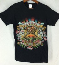 Hard Rock Cafe Las Vegas Graphic Black Short Sleeve Cotton T Shirt Womens Size S