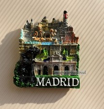 TOURIST SOUVENIR 3D Resin Travel Fridge Magnet --- Madrid , Spain