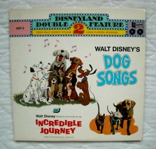 Disneyland Records Dog Songs & Incredible Journey 2 lp,GATEFOLD,NO HOLE MARKS!