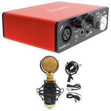 Focusrite SCARLETT SOLO MK2 192 KHz USB 2.0 Audio Interface+Studio Microphone