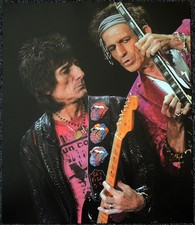 THE ROLLING STONES POSTER PAGE KEITH RICHARDS & RON WOOD . Y98