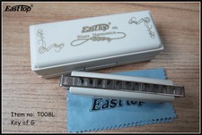 EASTTOP NEW COLOR T008L blues harp key of G white paint cover diatonic harmonica