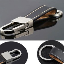Hot Creative Men's Leather Strap Keyring Keychain Key Chain Ring Keyfob Gift