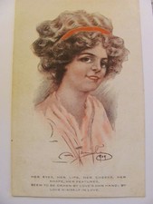 POSTCARD ARTIST SIGNED A. TONAILO BEAUTIFUL LADY