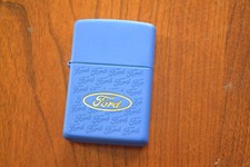 ZIPPO Lighter, Ford Blue Oval on Blue Matte, 2002, Unfired, M301