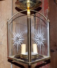 Atomic Starburst Brass Chandelier Modern Retro Mid Century MCM Ceiling Light