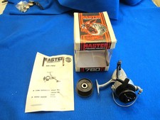MASTER FISHING TACKLE SPINNING REEL #780 IN ORIGINAL BOX WITH PARTS PAGE.