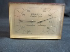 Presto Comfort Guide Vintage Thermometer Barometer Made in USA