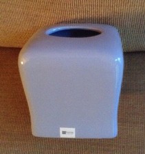 Ceramic Blue  Tissue Paper Dispenser Holder Stand Box Case