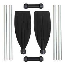 US Aluminum Boat Oars Double-ended Kayak Paddles Float Raft Canoe Detach