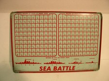 Battleship Sea Battle Metal Game Board Kaywood Corp. Benton Harbor Mich.