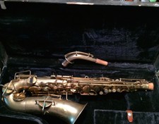 Buescher True Tone Alto Saxophone Gold Plated 1930