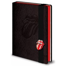 Rolling Stones - Tongue Embossed Logo A5 Size Hardback Notebook - New & Official
