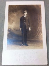 VINTAGE REAL PHOTO POSTCARD OF CONDUCTOR BREINER STUDIO ST LOUIS