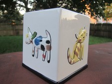 JENNY FAW "Cats & Dogs" Tissue Box Cover