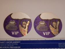  2 ORIGINAL ROLLING STONES VOODOO LOUNGE WORLD TOUR 1994-95 VIP PASS/ STICKERS