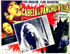 1950s Mexican HORROR Lobby Card - LA CABEZA DE PANCHO VILLA - Luis Aguilar