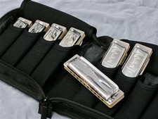 NEW Japan SUZUKI Harmonica NEW MANJI M-20-7SET (G, A, Bb, C, D, E, F)