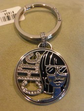 Brighton Collectibles New FASHIONISTA CHIC Silver Plated Key Fob NWT E14550