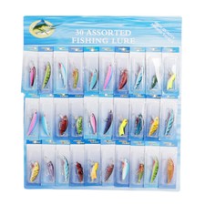 Lot 30pcs Kinds of Fishing Lures Crankbaits Hooks Minnow Baits Tackle #253