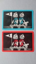 Set of 2 Single Swap/Playing Cards - Vintage Sailing Cats