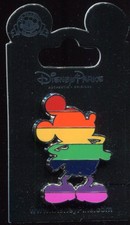 Mickey Mouse Silhouette Pride Rainbow Colors Disney Pin 115075