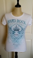 Hard Rock Couture T-Shirt Biloxi Bling Rhinestone Embellished Womens Sz Medium