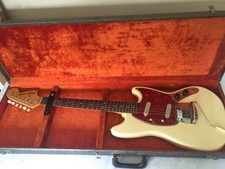 Vintage 1966 Fender Mustang Electric Guitar OLYMPIC WHITE w/ Original Case