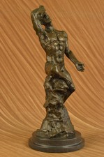 Handcrafted POPULAR BRONZE SCULPTURE RODIN FRENCH STATUE SIGNED FIGURINE FIGURE