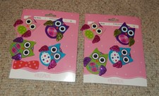 8 MINI WOOD GLITTERED CHRISTMAS ORNAMENTS NIP