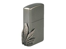 ZIPPO "CANNABIS 3D" CHROME EMBLEM LIGHTER / 2000561 ** NEW in BOX ** CANABIS
