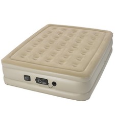 Serta Raised Queen Air Mattress with Never Flat Pump