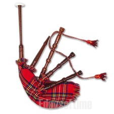 ROYAL STEWART SCOTTISH TARTAN CHILDRENS PLAYABLE TOY BAGPIPES