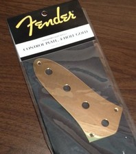 NOS Genuine Fender Gold USA Jazz J Bass Control Plate 099-2057-200