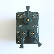 HEADLIGHT SWITCH CONTROL LIGHT 3 LEVER MILITARY JEEP M151 A1 A2 M35 M38