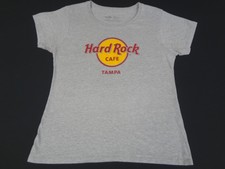 HARD ROCK CAFE - TAMPA - LARGE GRAY  WOMENS SHIRT  Z517