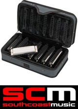 NEW HOHNER BLUES BAND 7 HARMONICA SET With CARRY CASE A/Bb/C/D/E/F/G HARP