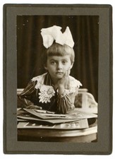 Vintage Old Russian Rare Photo Girl In A School Uniform Original 1929 Rare!!